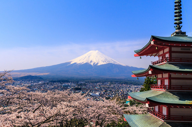 Mt. Fuji from Chureito Pagoda