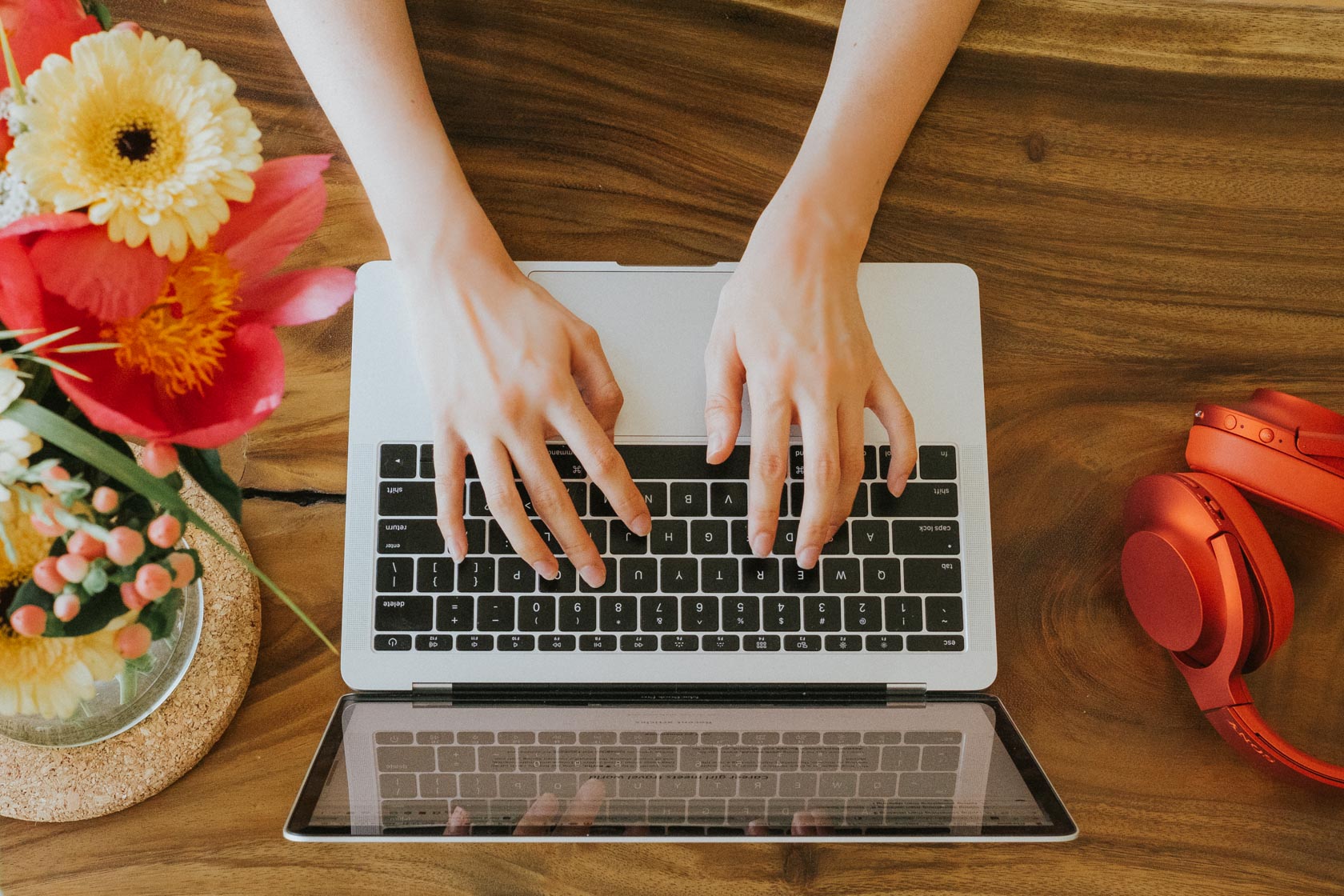 Typing on a computer