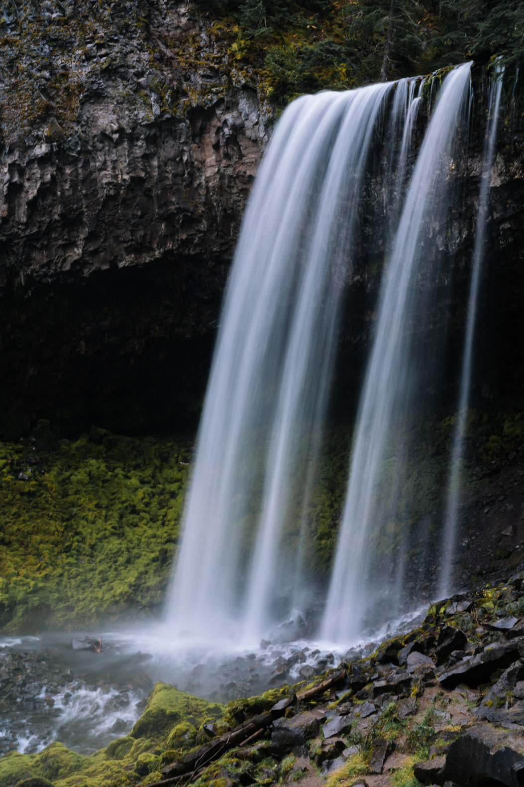 Photo of a waterfall taken with a tripod