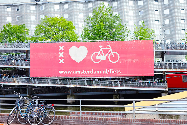 Masses of bikes in Amsterdam Masses of bikes in Amsterdam