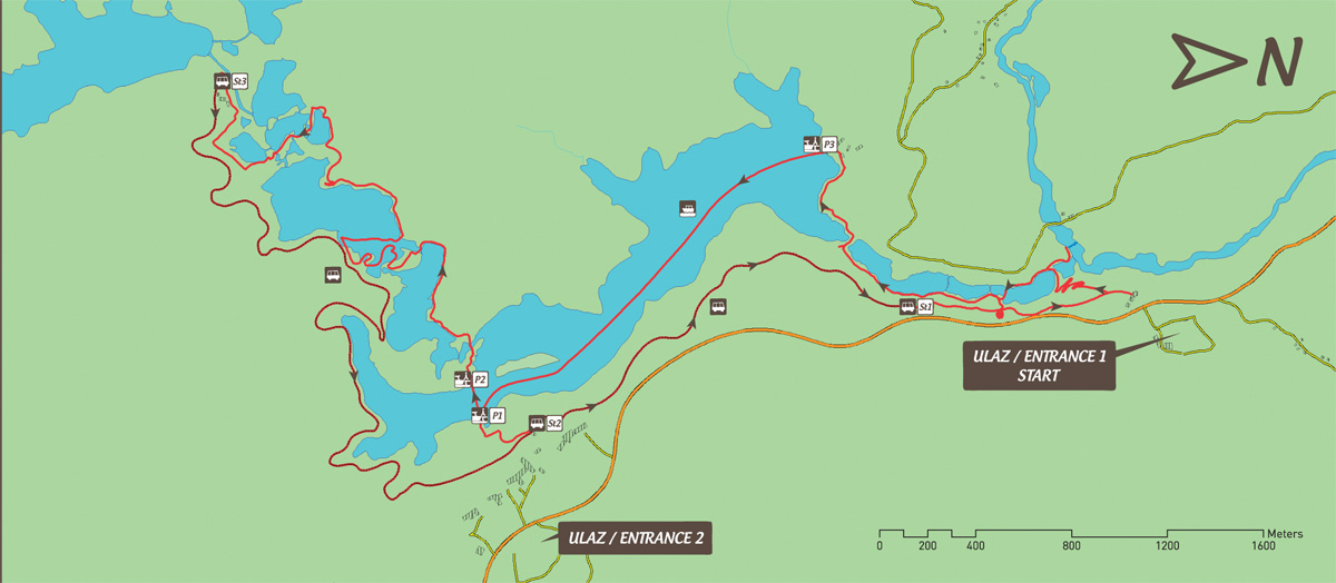 Croatia's Plitvice Lakes National Park, located in Northern Dalmatia. Croatia's Plitvice Lakes National Park, located in Northern Dalmatia.
