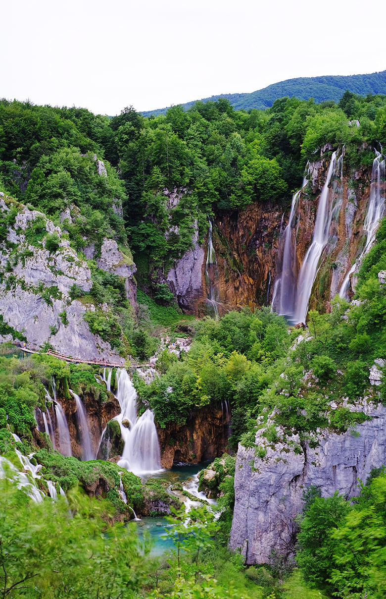 Croatia's Plitvice Lakes National Park, located in Northern Dalmatia.