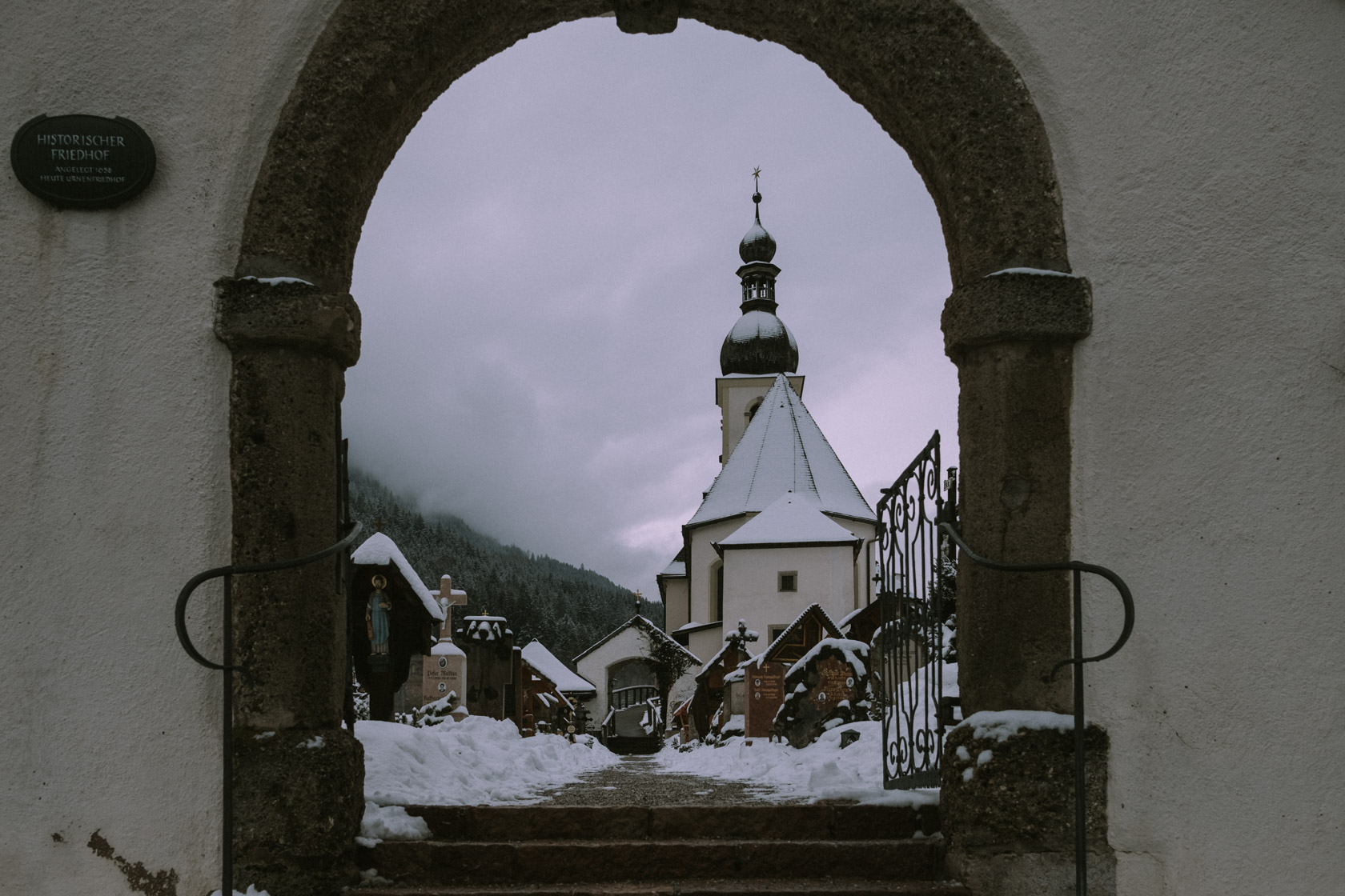 Ramsau Church in Winter