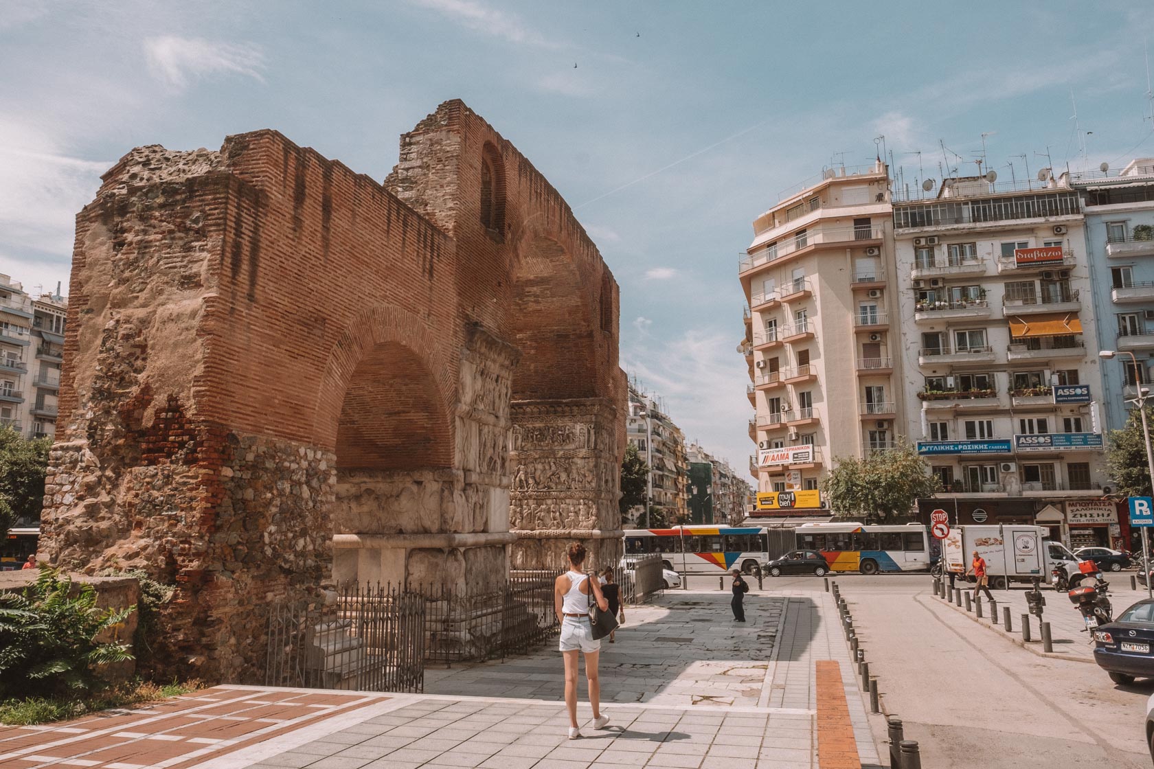 Arch of Galerius in Thessaloniki Greece