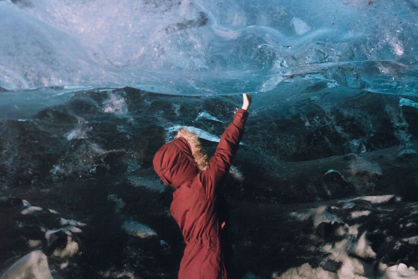 Ice caves in Iceland