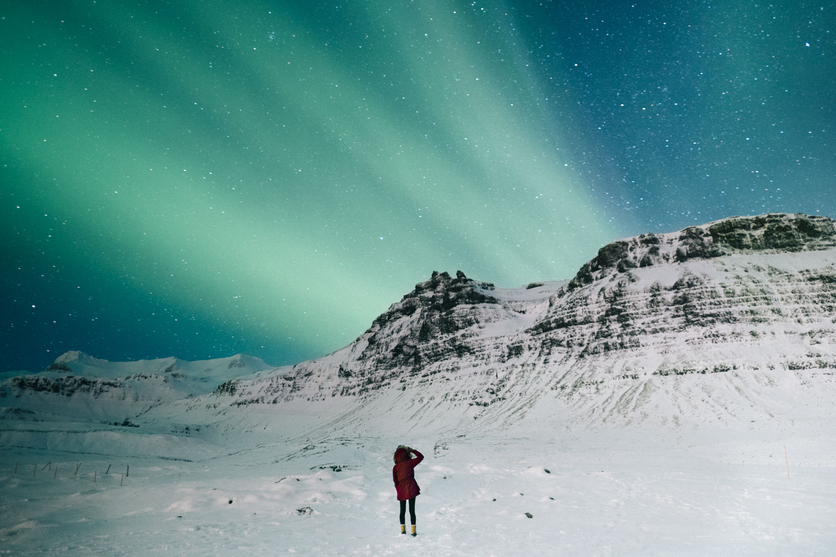 Northern Lights in Iceland in Winter