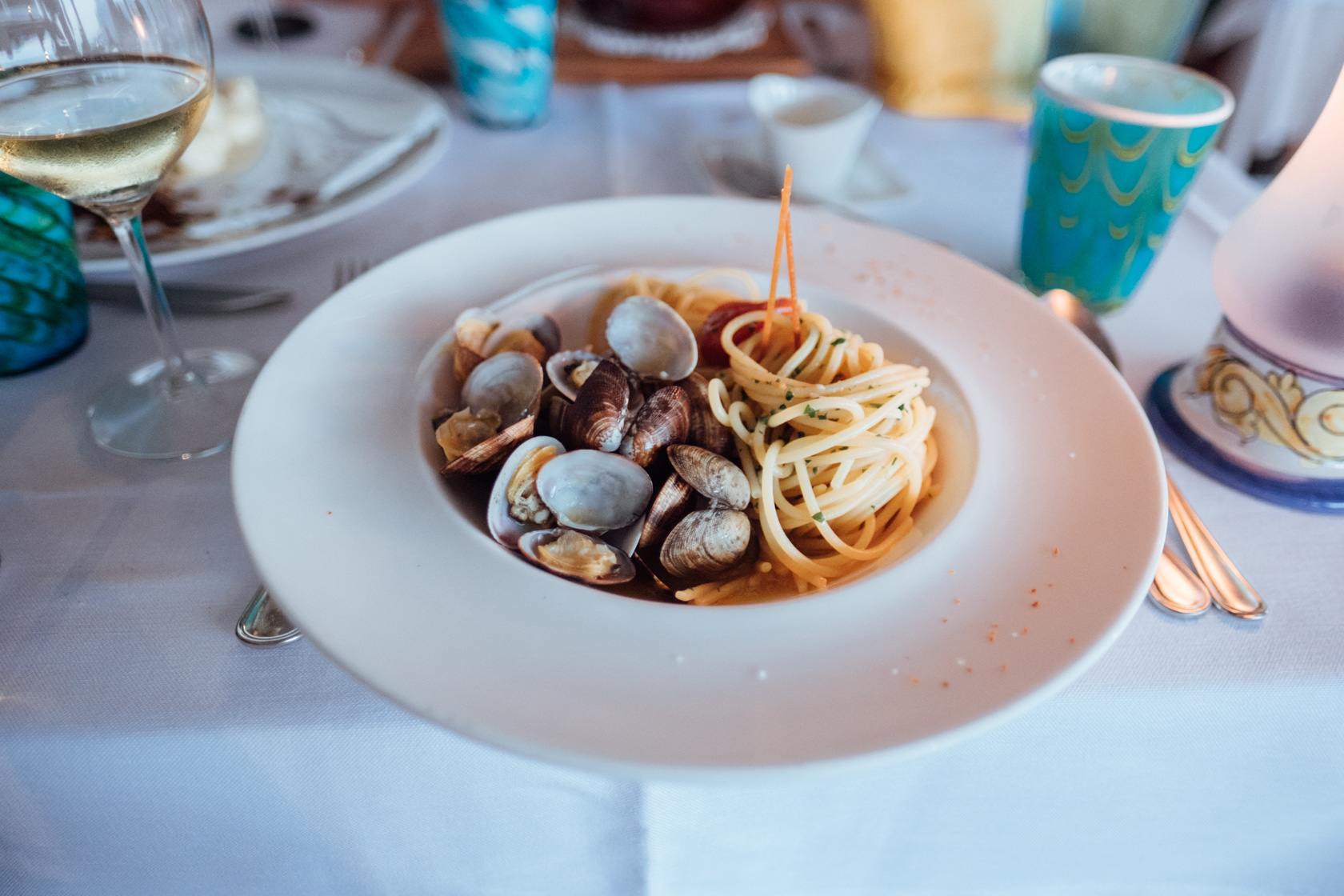 Restaurante de marisco de la Costa de Amalfi