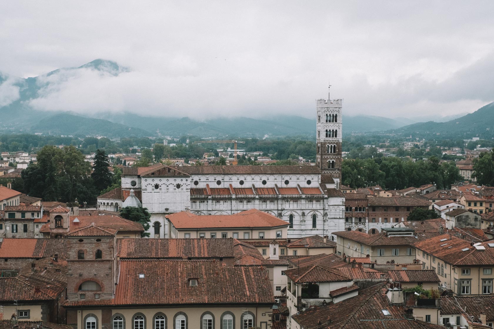 View over Lucca, Italy