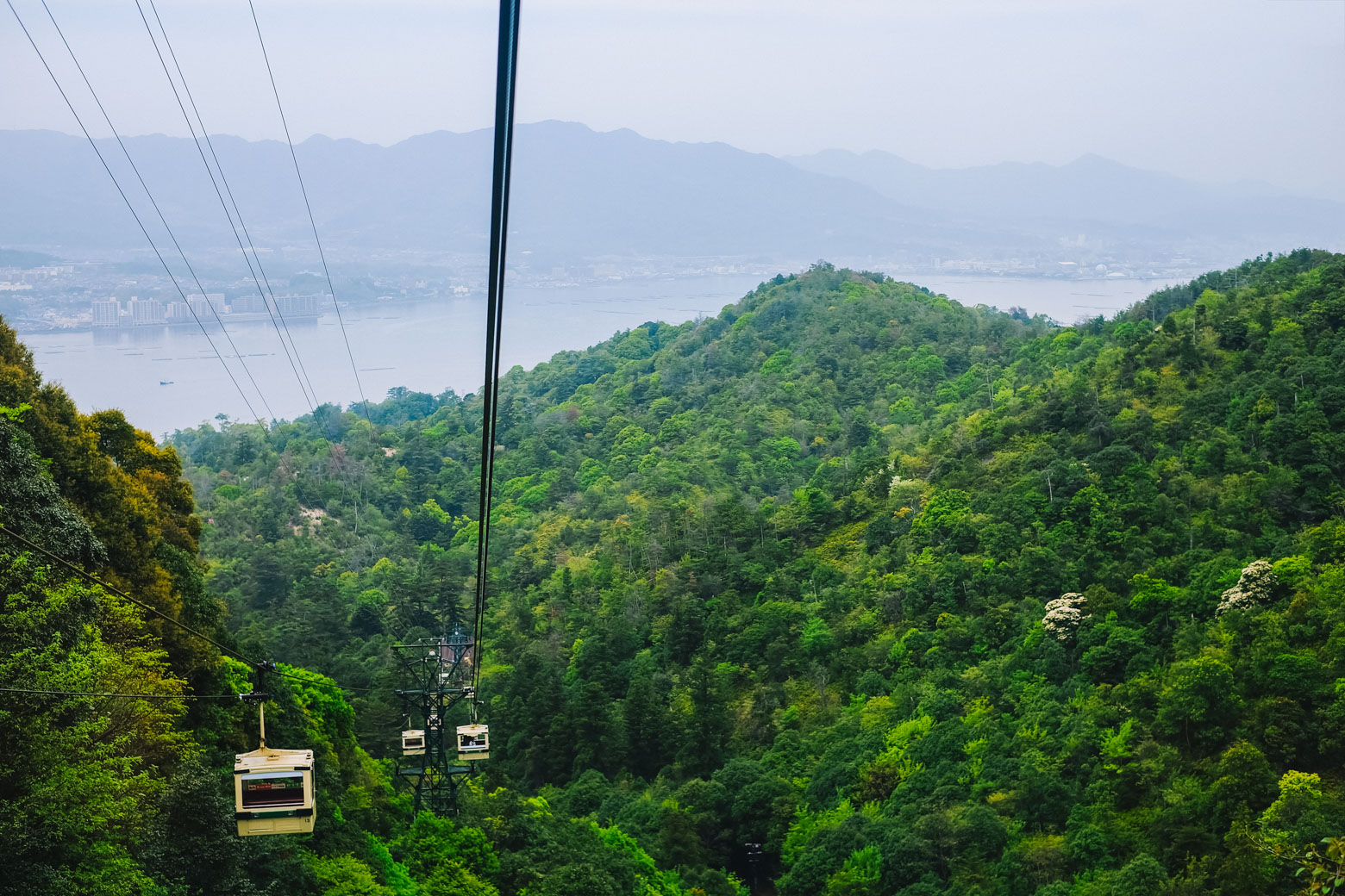 There's more to Miyajima, Japan than the Itsukushima shrine. The ropeway on Miyajima island