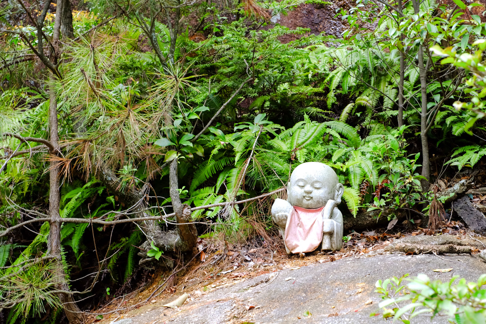 There's more to Miyajima, Japan than the Itsukushima shrine. Small buddha shrine on Miyajima island