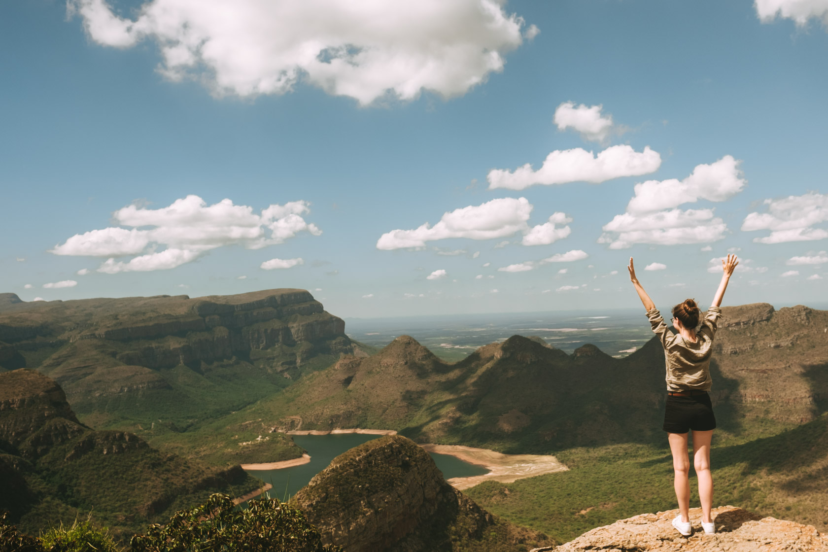 Three Rondavel's in Blyde River Canyon