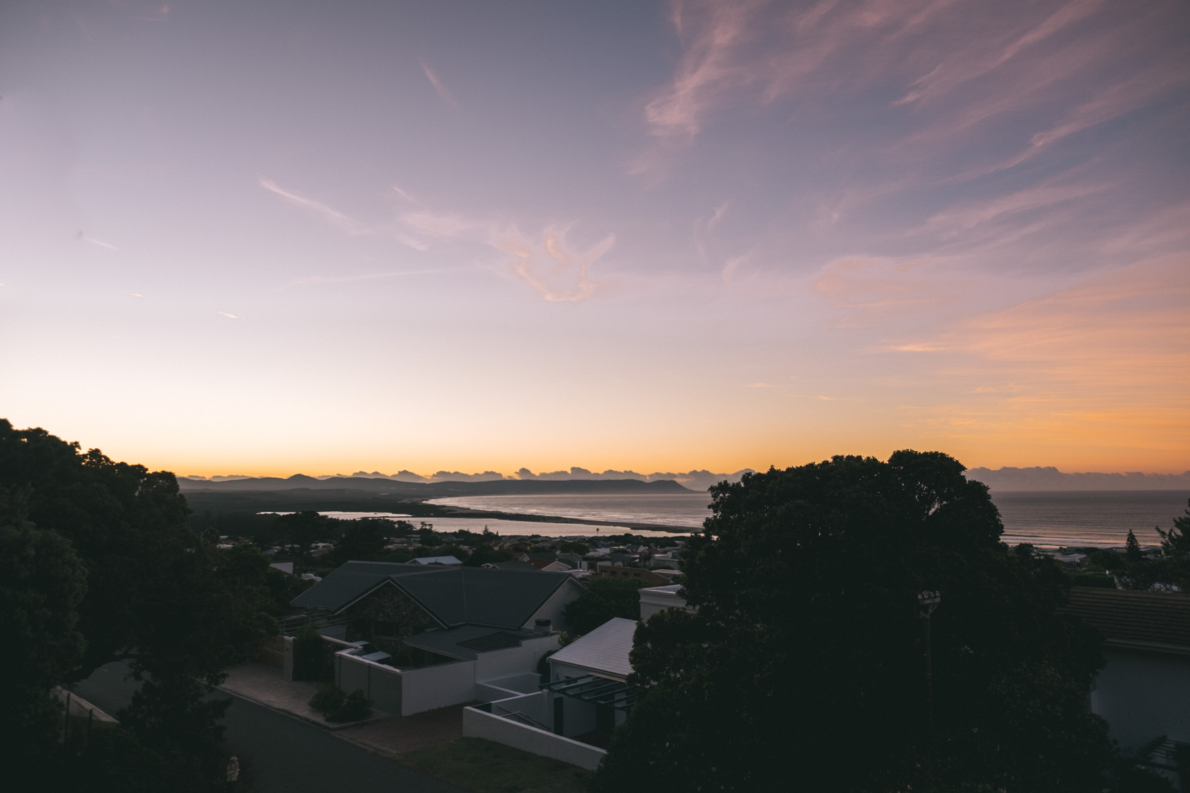 zonsondergang in Hermanus 