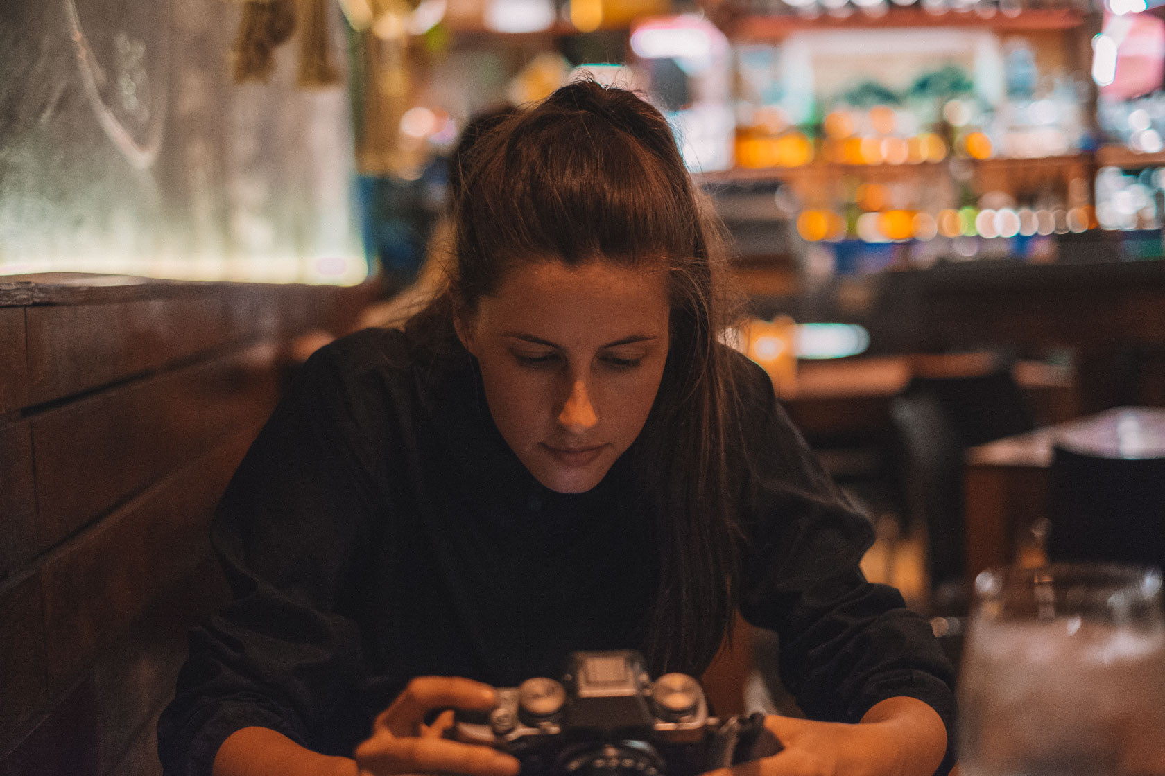 Girl looking at camera